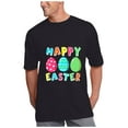 thumbnail image 3 of Xihbxyly Easter Shirt 2025 Easter Eggs Happy Easter Print Men And Women Loose Plus Size Short Sleeves Bunny Crew Shirt for Girl Easter Teacher Shirt Easter Bunny Shirt Women, 3 of 7