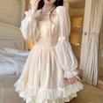 thumbnail image 2 of Lolita Kawaii Dress Women Casual Long Sleeve Vintage Y2k Mini Dress Female Japanese Style One Piece Dress Korean 2021 AutumnM Gao Jinjia LED, 2 of 2