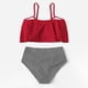 thumbnail image 4 of Mujeres que imprimen traje de baño pequeño de color sólido fresco Split Bikini Set traje de baño OAVQHLG3B Store  lin121212, 4 of 4
