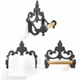 thumbnail image 5 of Porta pañuelos, toallero, soporte de papel higiénico de hierro forjado retro, accesorios de cocina y baño, 5 of 5