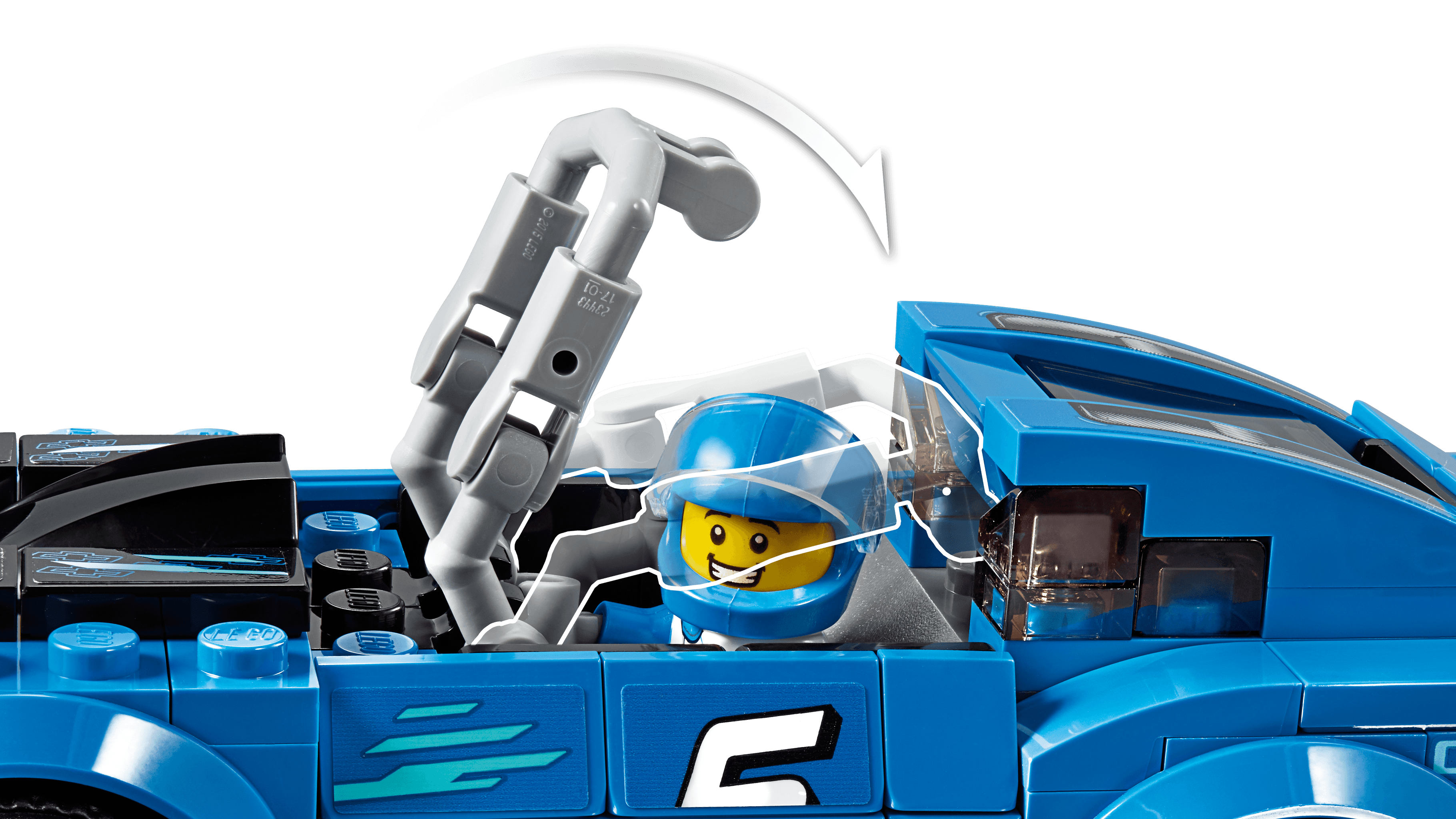 LEGO Speed Champions Chevrolet Camaro ZL1 Race Car 75891 - image 3 of 8
