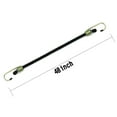 Hyper Tough 48" Heavy Duty Black Rubber Bungee Cords 2Pack, 10.9 oz