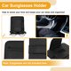 thumbnail image 5 of Clip para gafas de sol del coche Unique Bargains, soporte universal para gafas de sol en el parasol del coche, cuero negro 15.7x11.7cm 1 Pcs, 5 of 7
