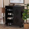 thumbnail image 6 of Baxton Studio Renley Modern and Contemporary Espresso Brown Finished Wood 2-Door Shoe Storage Cabinet, 6 of 24