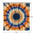 thumbnail image 5 of Orange Purple Blue Tie Dye Mandala Pattern Shower Curtain 72"x72" ,Bathroom Decorative Shower Curtains Set with 12 Hooks,Modern Waterproof Washable Shower Curtain, 5 of 6