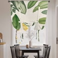 thumbnail image 3 of Green Leaves Balloon Curtains for Bedroom/Front Door/Bathroom, Tropical Summer Botanical Watercolor Elegant Rustic Tie Up Curtains 63 Inch Length Kitchen Curtains Shades for Windows 46"x63", 3 of 8