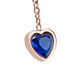 thumbnail image 3 of Collar de Corazón para Mujer con Dije de Cristal Azul Zafiro LuckyLy, Acero Inoxidable, Modelo Gema rosa UNITALLA, 3 of 7
