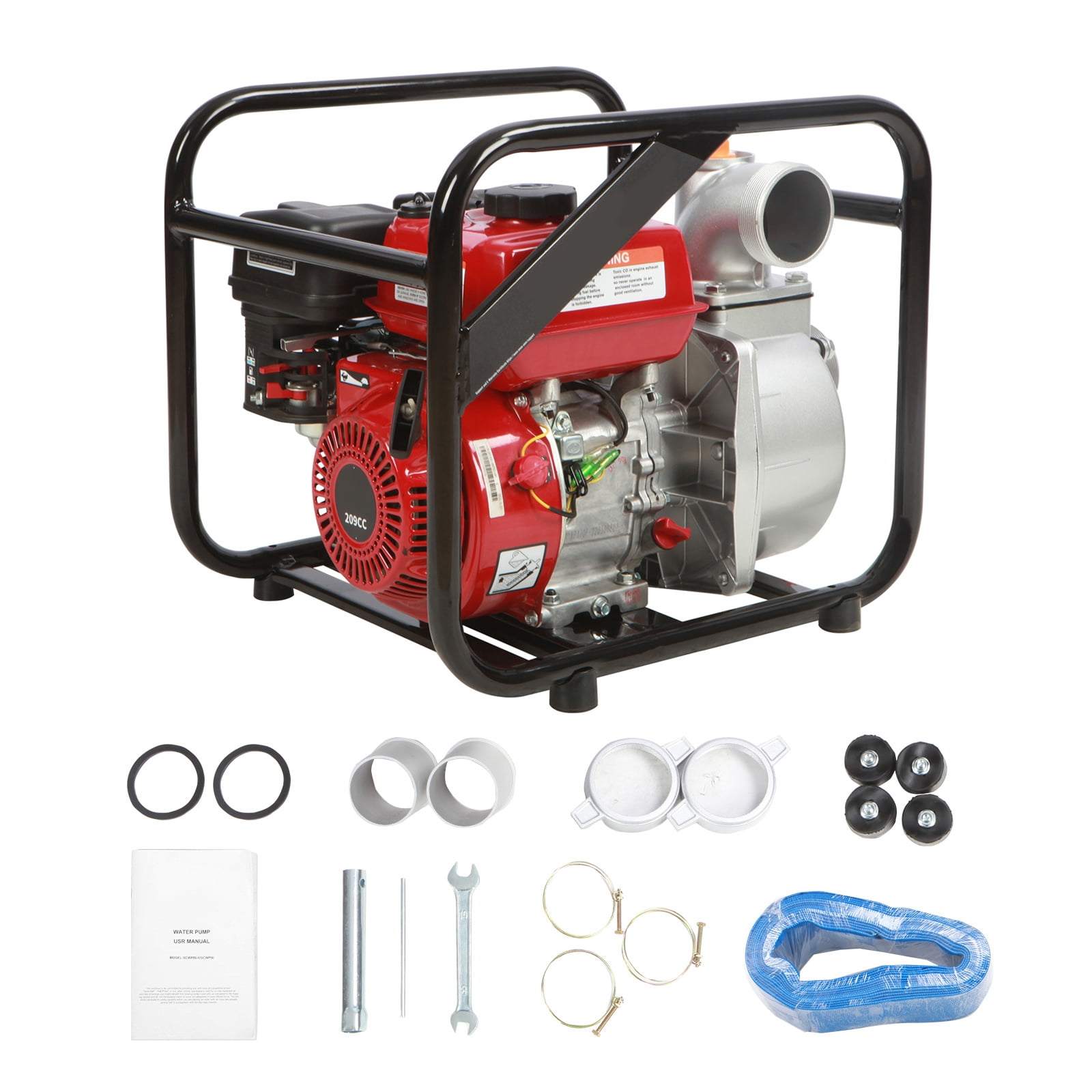 KFFKFF gasoline engine water pump gas power water conveying pump 3 "7 horsepower and 4 rushes
