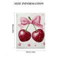 thumbnail image 3 of Autua Pink Cherries Kitsch Wall Art Canvas Home Office Decor 16x20 in, 3 of 5