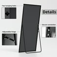thumbnail image 6 of MAYEERTY 24" x 69" Black Modern Rectangle Full Length Floor Mirror, 6 of 6