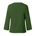 thumbnail image 6 of Gibobby Womens Smocked Cuffed Striped Boyfriend Shirt Casual Collar Long Sleeve Oversized Button Up Blouse Tops with Pocket Shirred(Green,3XL), 6 of 6