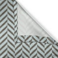 thumbnail image 4 of Ambesonne Aqua Window Valance, Sketchy Chevron Zig Zag, 54" X 12", Sky Blue and Brown, 4 of 5