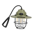 thumbnail image 4 of Linterna de acampada, lámpara de tienda, linterna compacta USB de estilo Vintage, luz de acampada para supervivencia en interiores, viajes, Picnic en Verde, 4 of 8