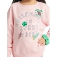 thumbnail image 6 of Justice Girls x Stranger Things Easy Fit Fleece Crewneck Sweater, Sizes XS- XLP, 6 of 6