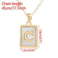 thumbnail image 3 of Easter Necklaces for Women Stainless Steel Letter Necklace Female Gold Titanium 26 English Pendant Necklace Easter Decor, 3 of 4