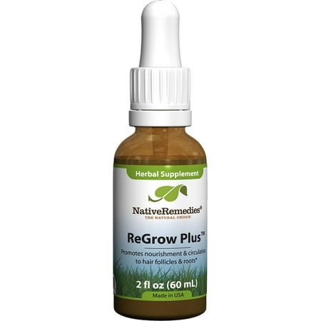 NativeRemedies ReGrow Plus Hair Growth Herbal Liquid, 2 Fl (Best Home Hair Growth Remedies)