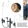 thumbnail image 3 of MaximalPower 3.5mm LISTEN ONLY Security Police Headset Earpiece with Clear Acoustic Coil Tube For Motorola Kenwood Two-Way Radio Speaker Mic (3 Pack, Regular Cord), 3 of 6