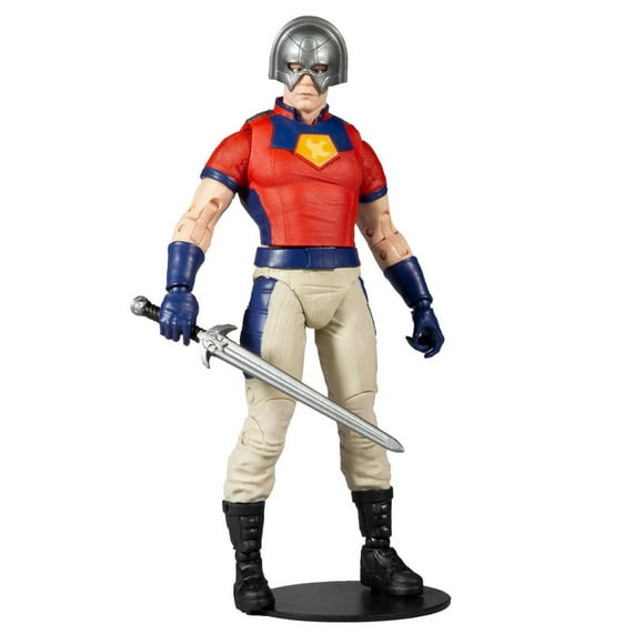 McFarlane Toys - DC Multiverse - Suicide Squad - Peacemaker Figurine avec "Build-A King Shark" pièces