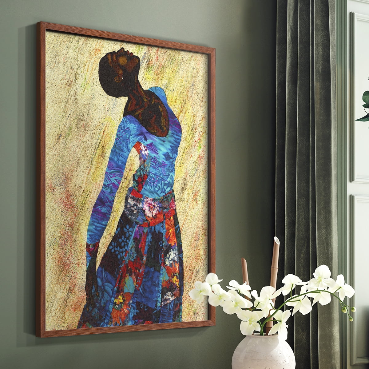 Woman Strong IV Framed Print - Solid Wood in Single Picture Frame Solid Wood 2 Framed Print