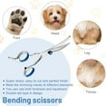 thumbnail image 6 of Curved Dog Grooming Scissors with Safety Round Tips,Light Weight Professional Pet Trimming Grooming Shears 4CR Stainless Steel for Nose Hair,Ear Hair,Face Hair,Paw Hair for Dogs and Cat, 6 of 8