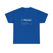 False - Funny Coding Programmer Computer Programming T-Shirt