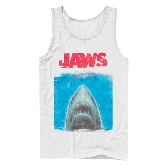 Men's Jaws Shark Movie Poster  Tank Top