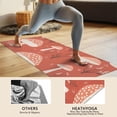 thumbnail image 4 of Colorful Mushroom Plant Red Pattern Hot Yoga Mat Towel Non Slip for Hot Yoga - Quick-Drying Yoga Mat Cover with 4 Corner Pockets with Travel Bag - Hot Yoga Towel Non Slip 70"x26", 4 of 6