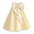 thumbnail image 1 of Robes de Fête d'Anniversaire Sans Manches avec Nœud pour Filles, Robe de Princesse pour Enfants, Robe de Communion, Robe de Demoiselle d'Honneur, Robe de Bal de Mariage 7-8 Ans, 1 of 4