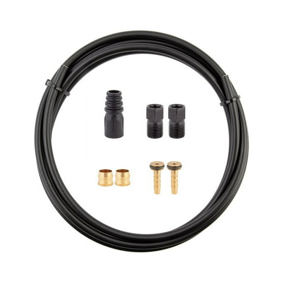 Tektro Hydraulic Brake Hose Kit - 2000mm, 5.5mm Hose, Black