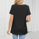 thumbnail image 4 of Camiseta de manga corta NikouMX cuello en V para mujer Artesanía excepcional, 4 of 6