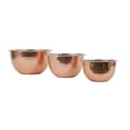 thumbnail image 4 of Creative Co-Op Hammered Stainless Steel Bowls - Set of 3, 4 of 5