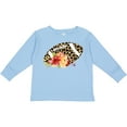 thumbnail image 3 of Inktastic Football with Flowers and Leopard Spots Boys or Girls Long Sleeve Toddler T-Shirt, 3 of 5