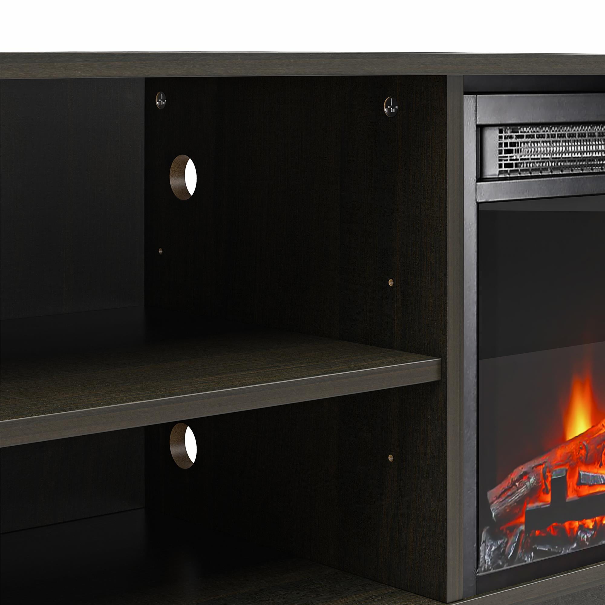 Mainstays Fireplace TV Stand, for TVs up to 75", Espresso