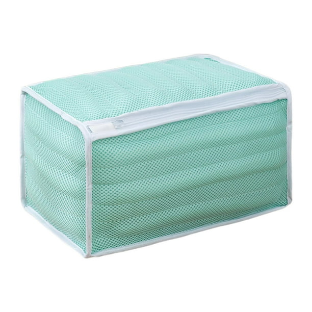Bolsa para lavar zapatos,Bolsa para lavadora de zapatos,multiusos,cremallera,bolsa de malla para lavandería,bolsa para sujetadores de lavandería para verde