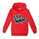 thumbnail image 3 of Ninjas-sudaderas con capucha para niños, camisetas de algodón para niños, ropa de primavera, camisas para adolescentes, Cosplay de Anime, camisa rosa, Top con capucha para niños pequeños, 3 of 4
