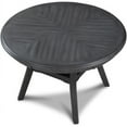 thumbnail image 7 of New Classic Furniture Gia 5-Piece Round Solid Wood Dining Set in Gray, 7 of 7