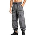 thumbnail image 2 of Luvior Men's Cargo Joggers Tapered Outdoor Hiking Athletic Workout Pants GY1 XL, 2 of 3