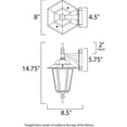 thumbnail image 2 of Maxim Lighting - One Light Outdoor Wall Lantern - Outdoor Wall Mount - Cast-1, 2 of 2