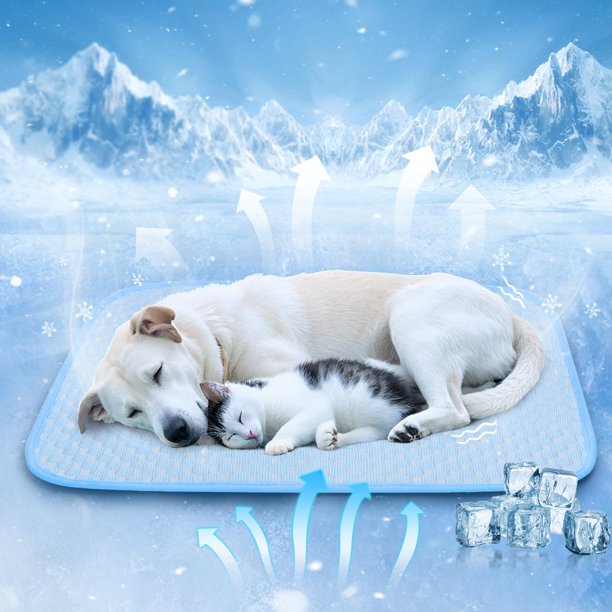 Nobleza Almohadilla de enfriamiento para perros Cama fría duradera para perros Estera de enfriamiento para mascotas a prueba de fugas Diseño resistente a los arañazos para perros medianos Gatos Cachor