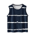 thumbnail image 2 of Spazoro Little and Big Girls Tank Tops Undershirts, Striped Sleeveless Summer Breathable Camisole for Kids Girls Boys Navy Size 6 T, 2 of 6