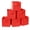 Red Color, variant on YOYTOO 6 Pack Cube Storage Bins with Handle, 11" Foldable Fabric Cube Organizer Baskets for Shelves and Cubby Organizers, Red