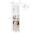 thumbnail image 2 of Gymax Door Wall Mounted Mirror Full Length Hanging Mirror Bedroom Bathroom White, 2 of 10