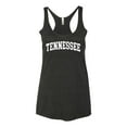 thumbnail image 2 of Wild Bobby State of Tennessee College Style Women Tri-Blend Racerback Tank Top, 2 of 6