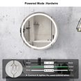 thumbnail image 7 of Hironpal 24 In Black Round Lighted Medicine Cabinet for Bathroom with Anti-Fog Dimmable LED Mirror,Wall Mounted, 7 of 7