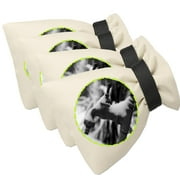 Outdoor Faucet Cover for Winter 7.1"W x 9.8"H - 4 PACK Outdoor Water Faucet Cover Socks for Winter Freeze Protection Pipe Insulation Reusable Waterproof Insulated Spigot backflow Cover - Beige