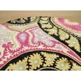 thumbnail image 3 of Hand-tufted Wool Black Contemporary Abstract Paisley Rug, 3 of 3