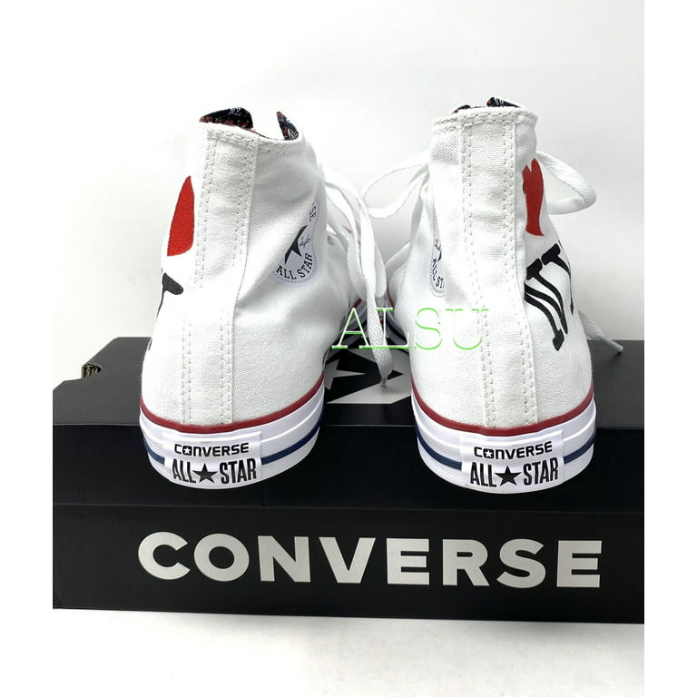 Converse Chuck Taylor AS High Top New York I Love NY White Men's Sneakers 161184F - Walmart.com