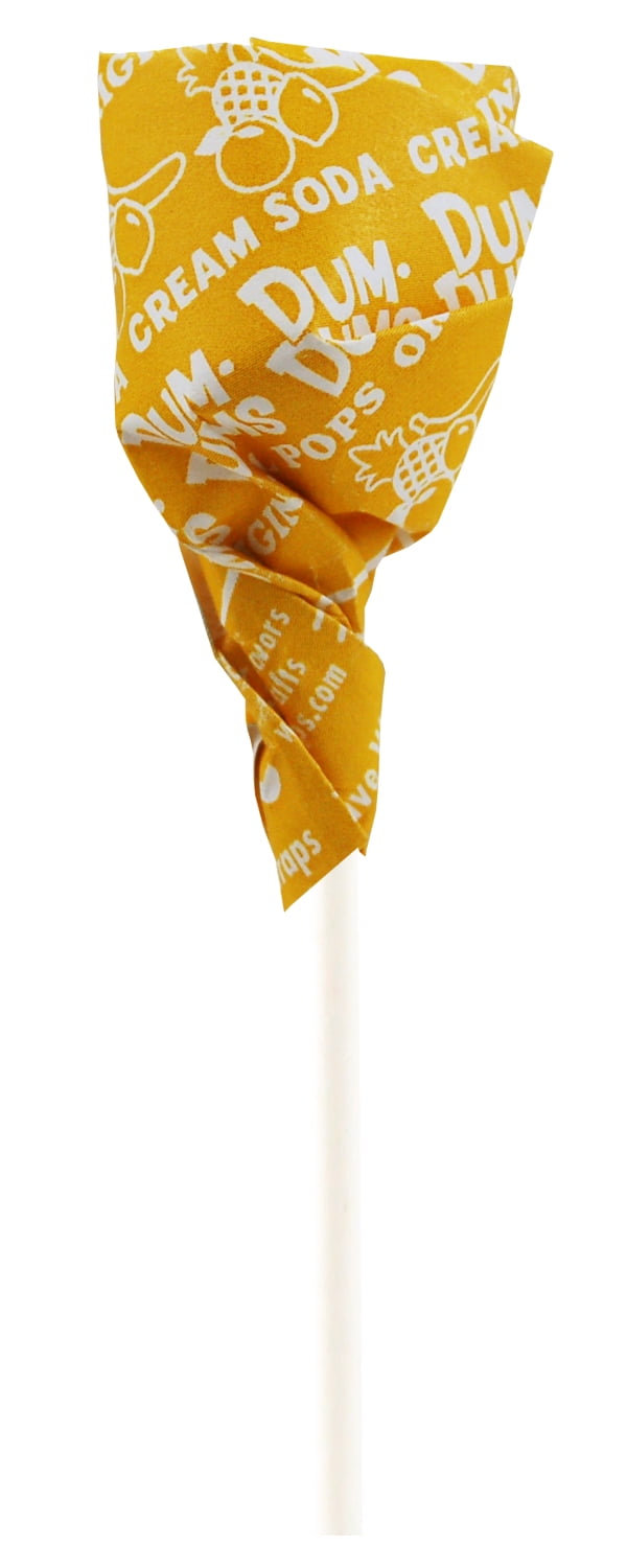 Dum Dums Color Party Lolipops, Yellow, Cream Soda Flavor, 12.8 oz, 75 Count Bag