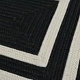 thumbnail image 2 of Colonial Mills 2' x 10' Black and White Rectangular Modern Braided Area Throw Rug, 2 of 2