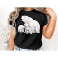 thumbnail image 2 of Cute Mama Polar Bear and Cubs Family Mom Gift Women Wife T-Shirt Mom Mother Bear Cubs Birthday Holiday Presents Tshirt, 2 of 10